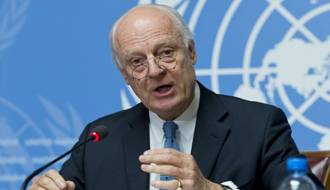 UN Special Envoy Staffan de Mistura to Visit Iran over Syria Peace Talks