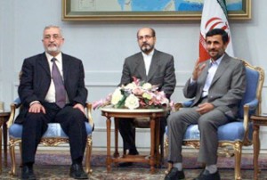 Iranian-President-Mahmoud-Ahmadinejad-Iraqi-Parliament-Speaker-Ayad-al-Samarai
