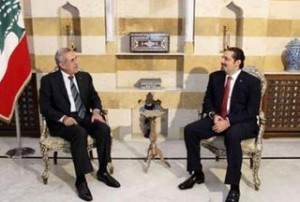 Lebanese-President-Michel-Suleiman-Saad-Hariri