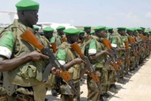 The Uganda People's Defense Force prepares to leave for African Union peace keeping in Mogadishu, Somalia, Friday Sept. 4. 2009