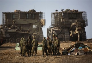 Israeli Bulldozers Enter Gaza Border Area