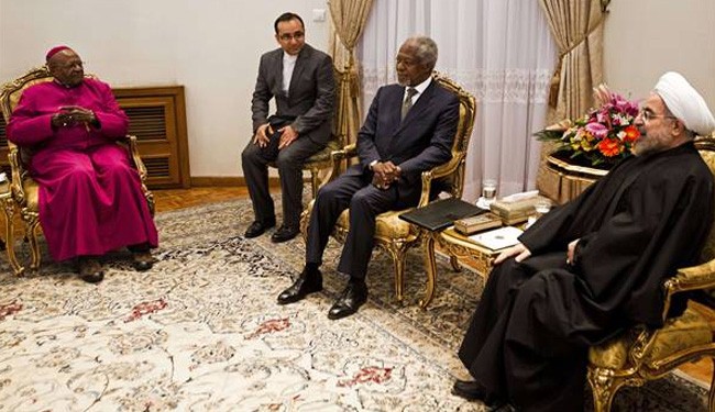 'Elders' group meets Iran's President Rouhani