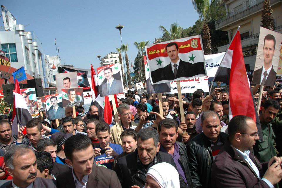 Rally in Homs in support of the Syrian Arab Army