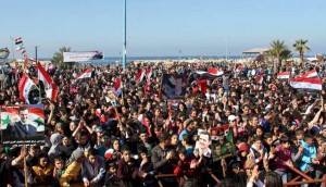 People rally across Syria, voice support for army