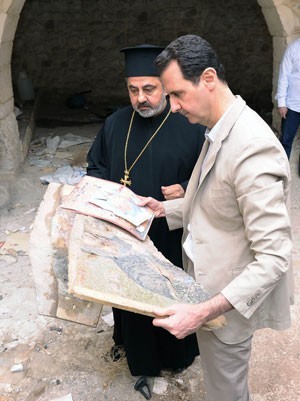 From Maaloula, President al-Assad asserts that Syria’s human landmarks will remain steadfast