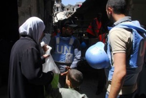 New aid batch distributed in al-Yarmouk Camp