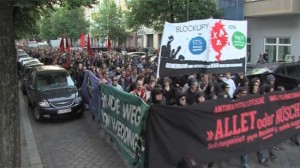 1000s of Germans protest against racism, capitalism