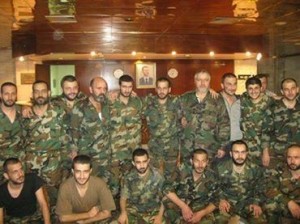 Image of the second group of abducted soldiers who were released in Aleppo