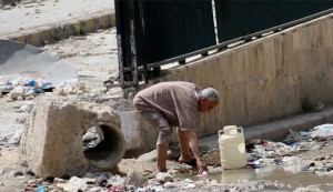 Syria rebels block drinking water in Aleppo, people use waste water
