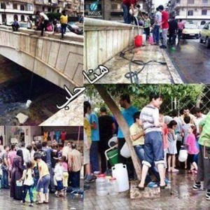 Terrorists in Aleppo cut off water supply in Aleppo, leaving residents without water for a week.