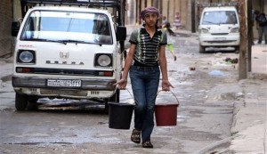 Insurgents cut off water supply in Syria's Aleppo