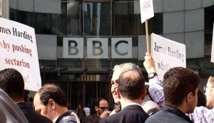 London protestors: BBC coverage of Iraq crisis ‘sectarian’