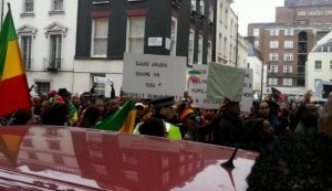 UK protestors slam Saudi support of terrorists