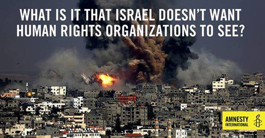 Israel is blocking Amnesty International and Human Rights