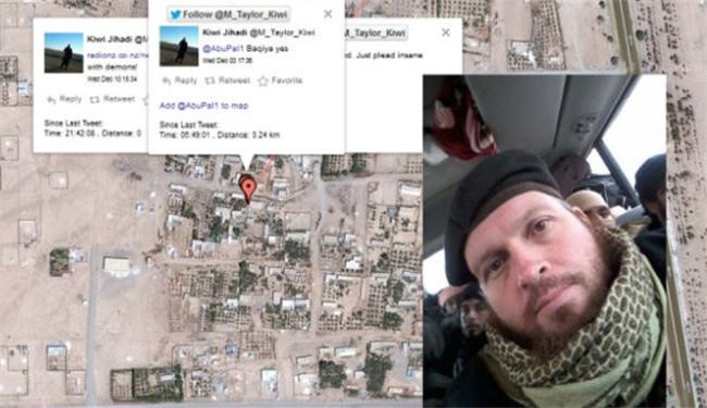 An ISIL Takfiri militant has revealed his location in Syria