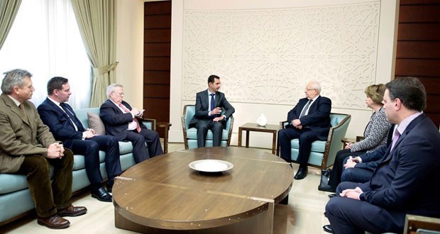 President-al-Assad-French-delegation-620x330