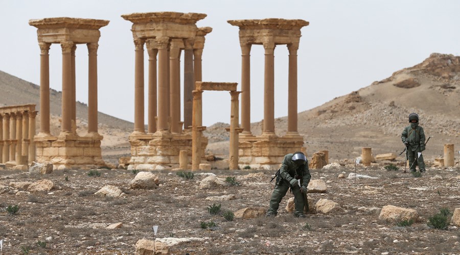 Biggest ISIS Arsenal with 12,000 Explosive Devices Discovered in Palmyra
