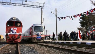 アレッポとダマスカスの間の最初の列車旅行の写真がまもなく開始されます